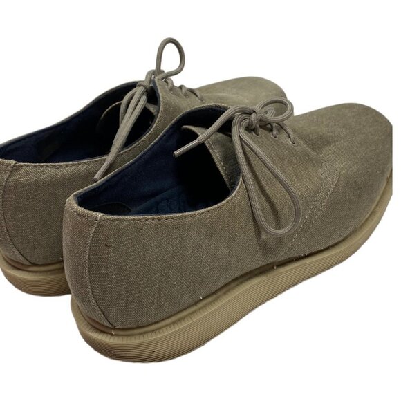Dr Martens Torriano Gray Canvas Shoes 3 Eye Lace-Up US 9 - Picture 2 of 7